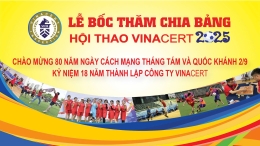 Thông báo thay đổi lịch bốc thăm chia bảng Hội thao VinaCert 2025