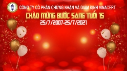 Chào mừng VinaCert bước sang tuổi 15