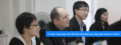 Tổ chức công nhận JAS-ANZ của Australia và New Zealand tiến hành đánh giá công nhận ISO/IEC 17065:2012, ISO/IEC 17021:2011, ISO/TS 22003:2013 cho Vinacert