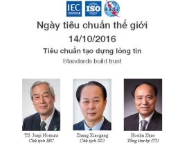 Ngày Tiêu chuẩn Thế giới 14/10/2016: Tiêu chuẩn tạo dựng lòng tin (Standards build trust)